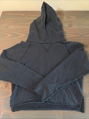 Lululemon Hooded Pullover Cropped Sweatshirt - Dark Charcoal